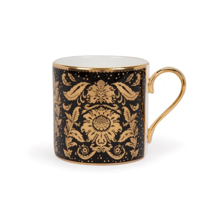 Royal Collection Shop Acanthus Black Coffee Cup And Saucer* Cups & Saucers