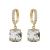 Royal Collection Shop Black Square Crystal Earrings* Earrings
