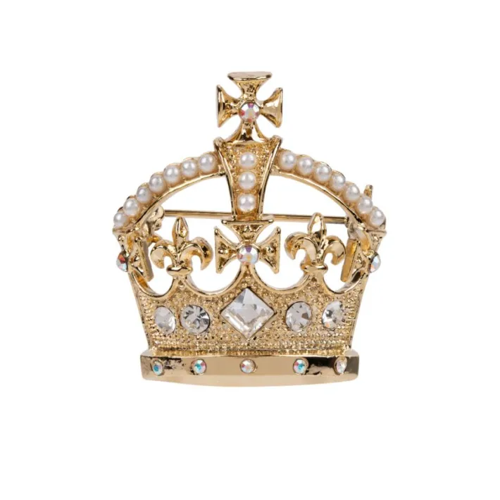 Royal Collection Shop Gold Crown Brooch* Brooches