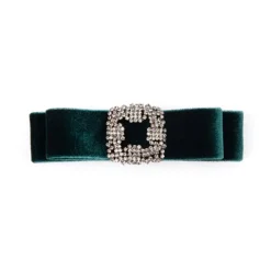 Royal Collection Shop Green Velvet Bow Hairclip* Hair Accessories