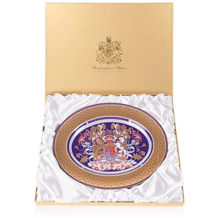 Royal Collection Shop Longest Reigning Monarch Oval Charger* Plates & Bowls