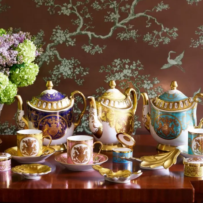 Royal Collection Shop Lustre Pastel Coffee Cup And Saucer Set* Cups & Saucers