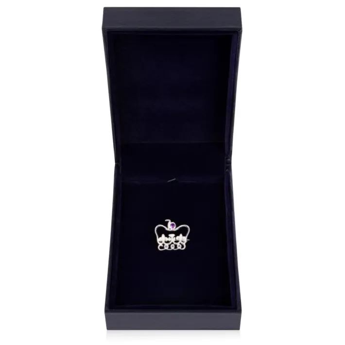 Royal Collection Shop Platinum Jubilee Limited Edition Silver Brooch* Brooches